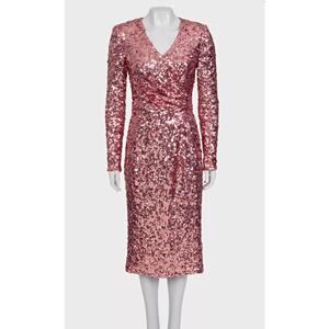 Dolce & Gabbana Pink Sequin Dress - Size M/IT42